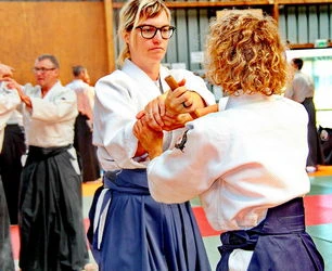 Isabelle Carlier professeur du dojo taikido-74